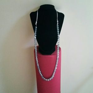 Chico's long crystal necklace.